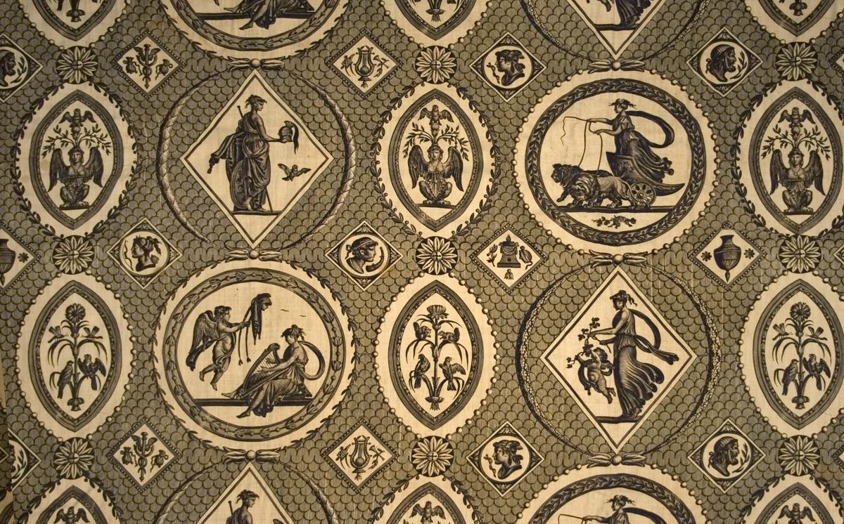 1957.1310 B Bed Hanging, Side Curtain, Pattern Repeat