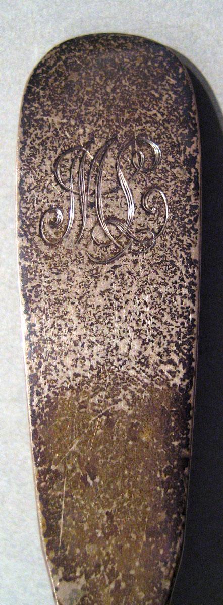 1976.0120 Silver Spoon engraving upper surface