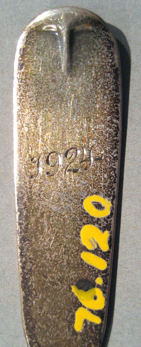 1976.0120 Silver Spoon engraving underside