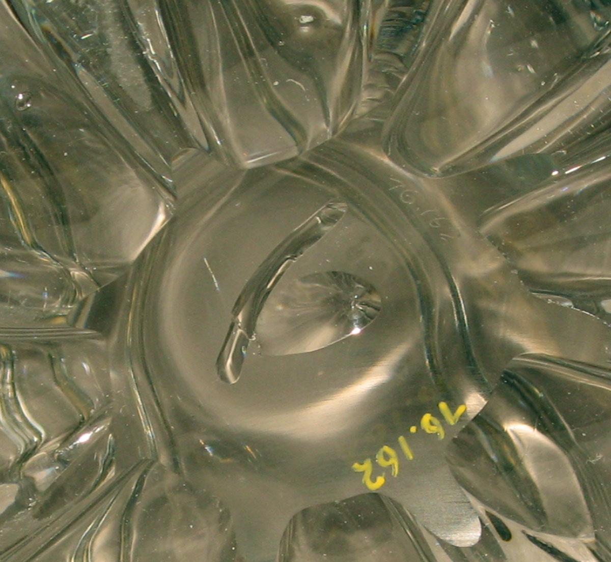 1976.0162 Glass jug (underside)