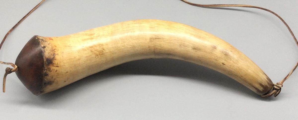 1976.0175 Powder horn, view 2