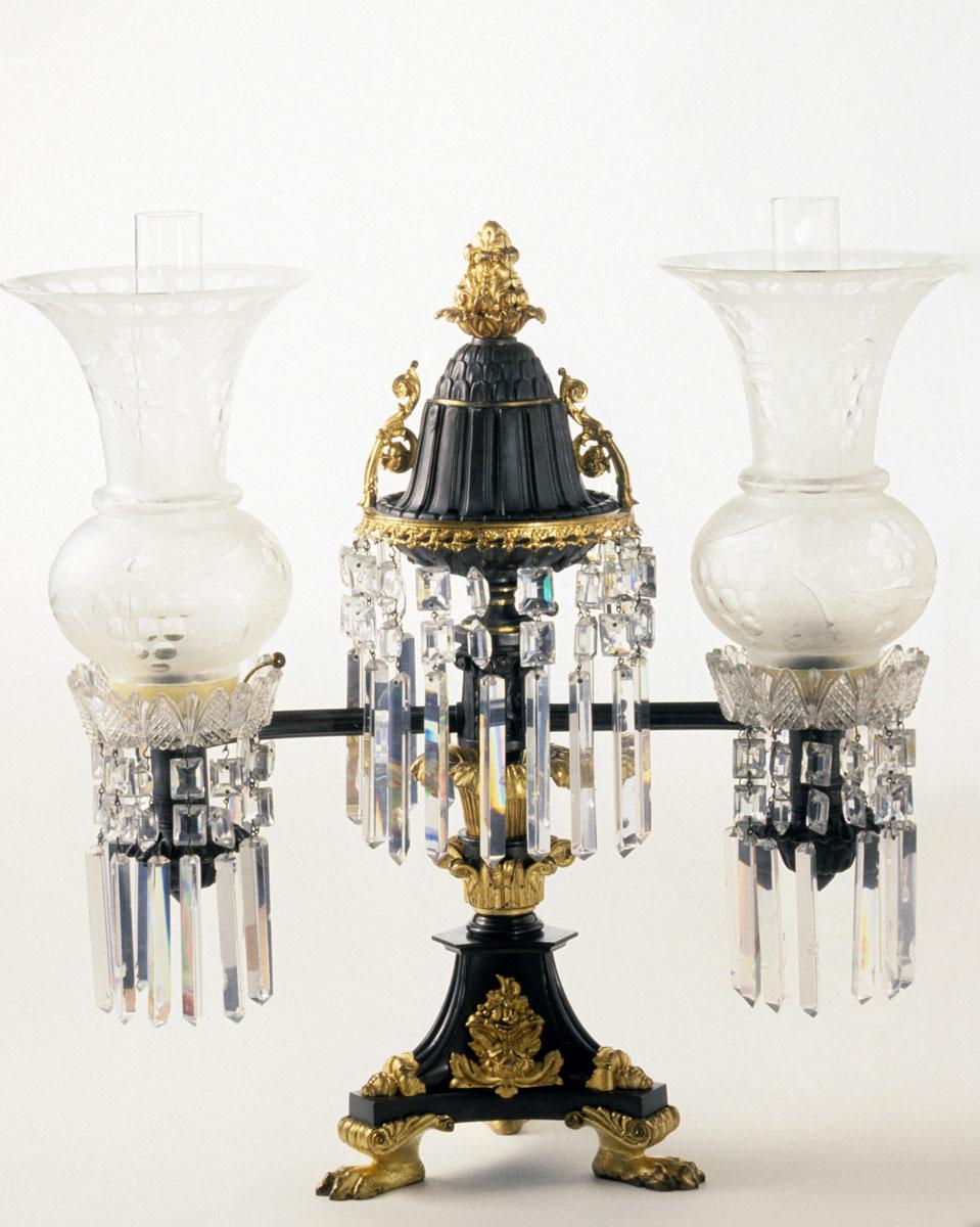 1976.0195.001, 1976.0195.002 Lamp, Argand Lamp studio