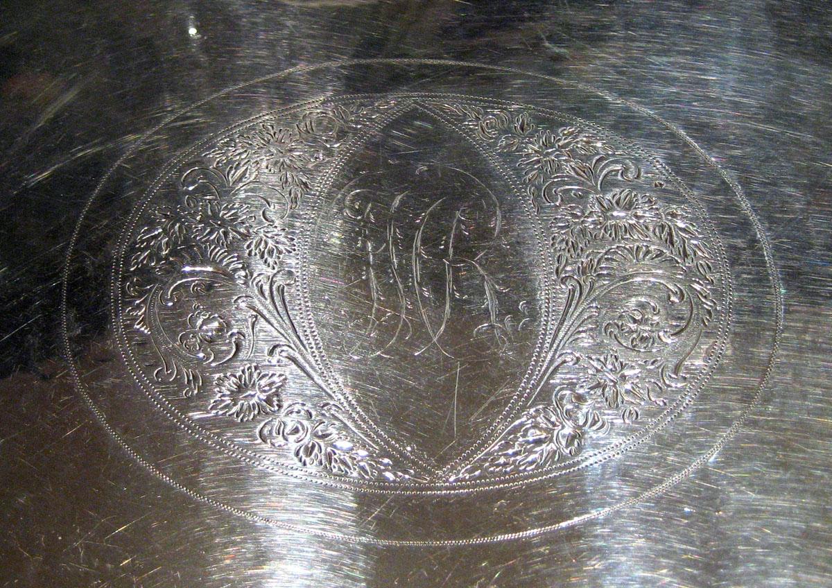 1976.0279 Silver Salver engraving detail