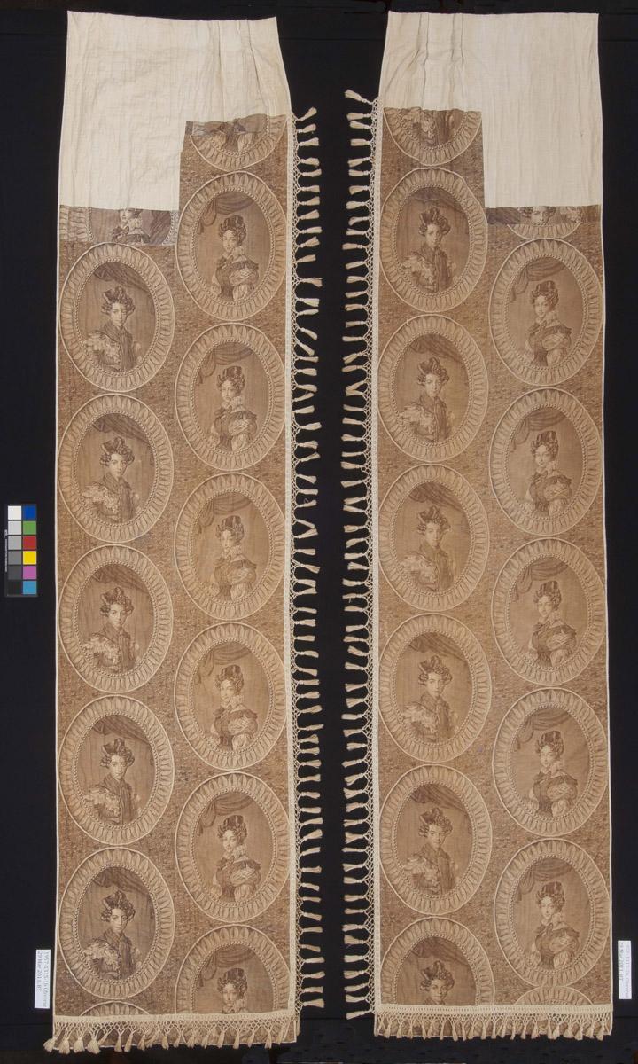 1957.1315.001 B and .002 B Window hangings, side curtains