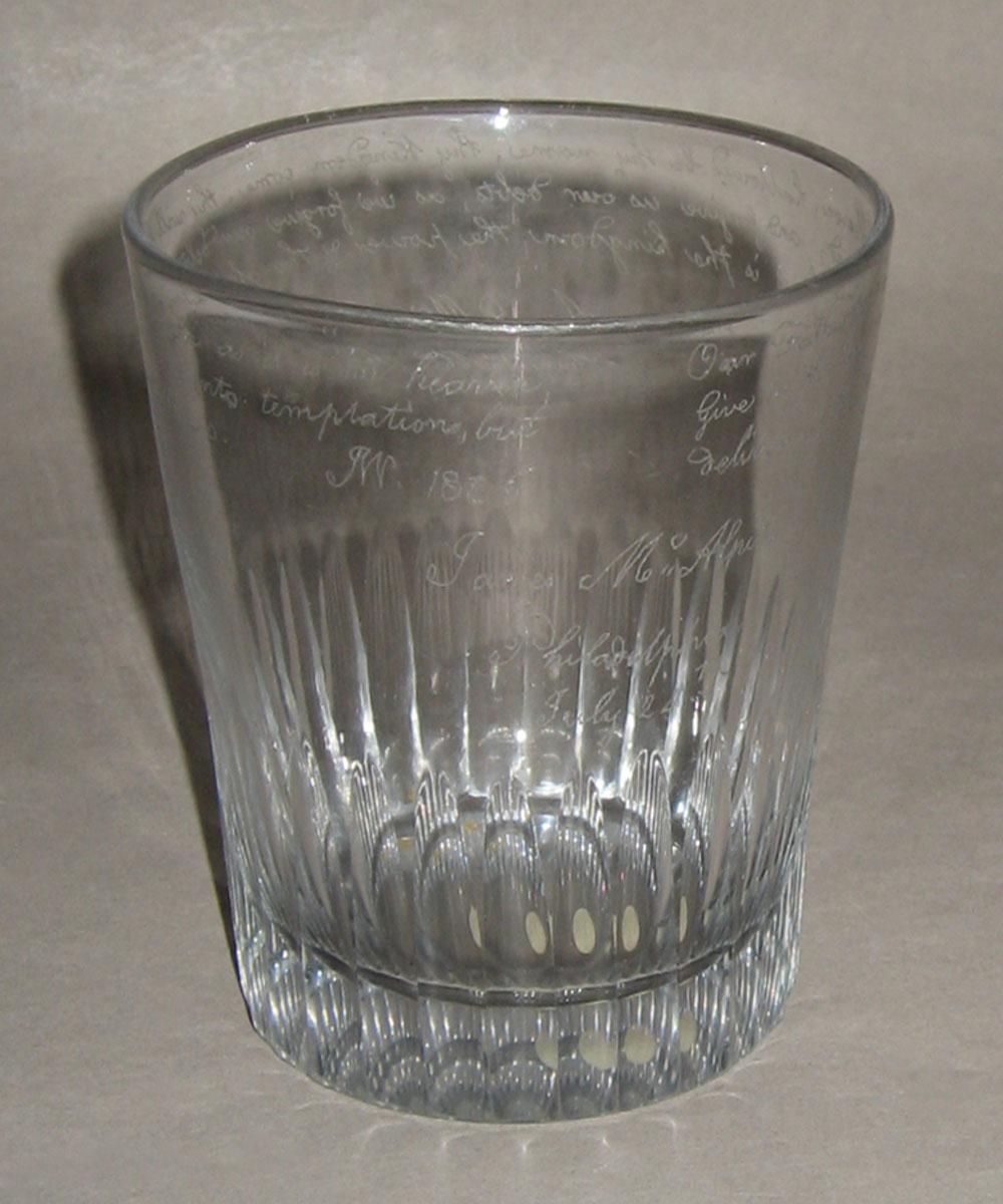 1976.0321 Colorless glass tumbler
