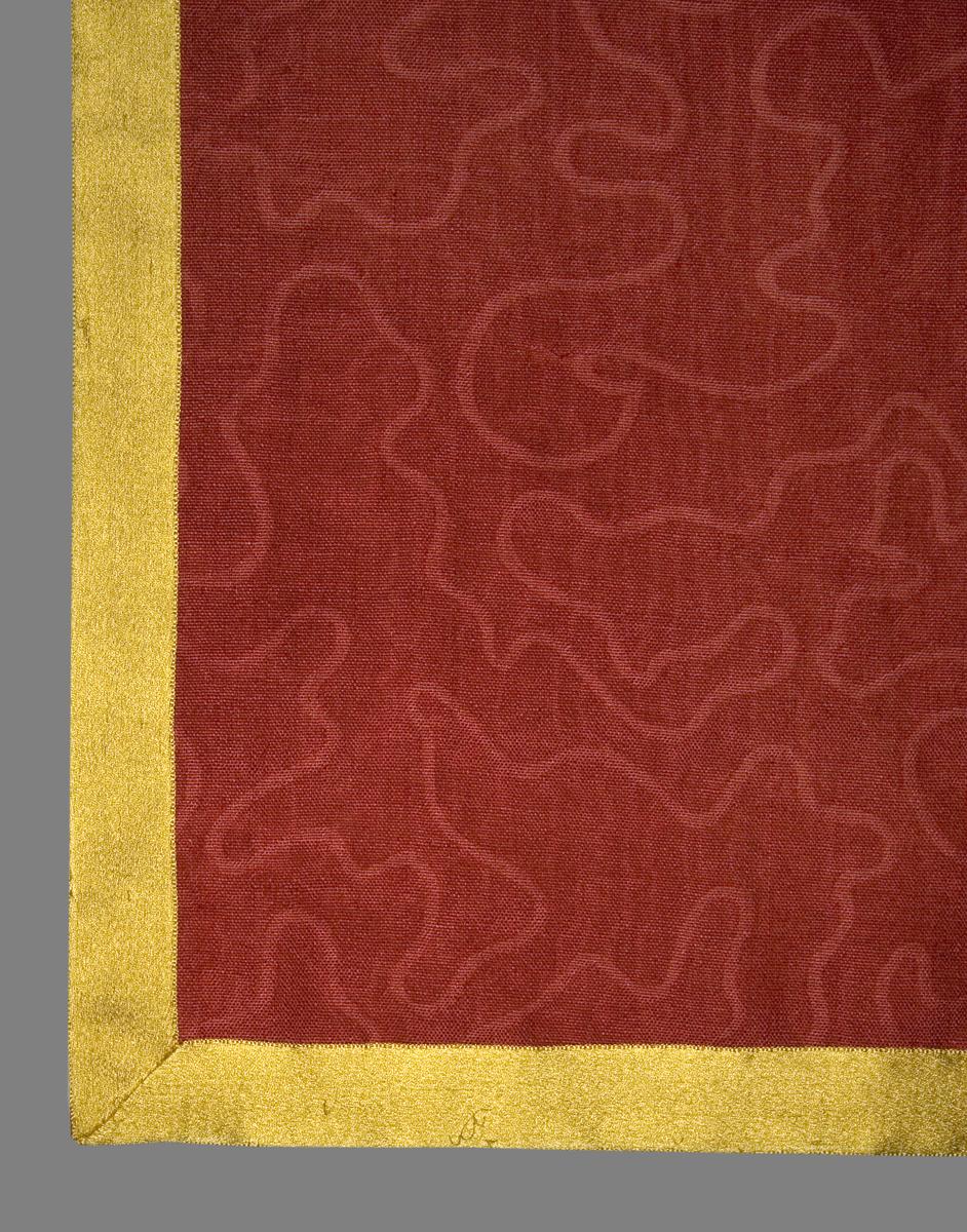1976.0500.004 B Window Hanging, Side Curtain, Edge Detail