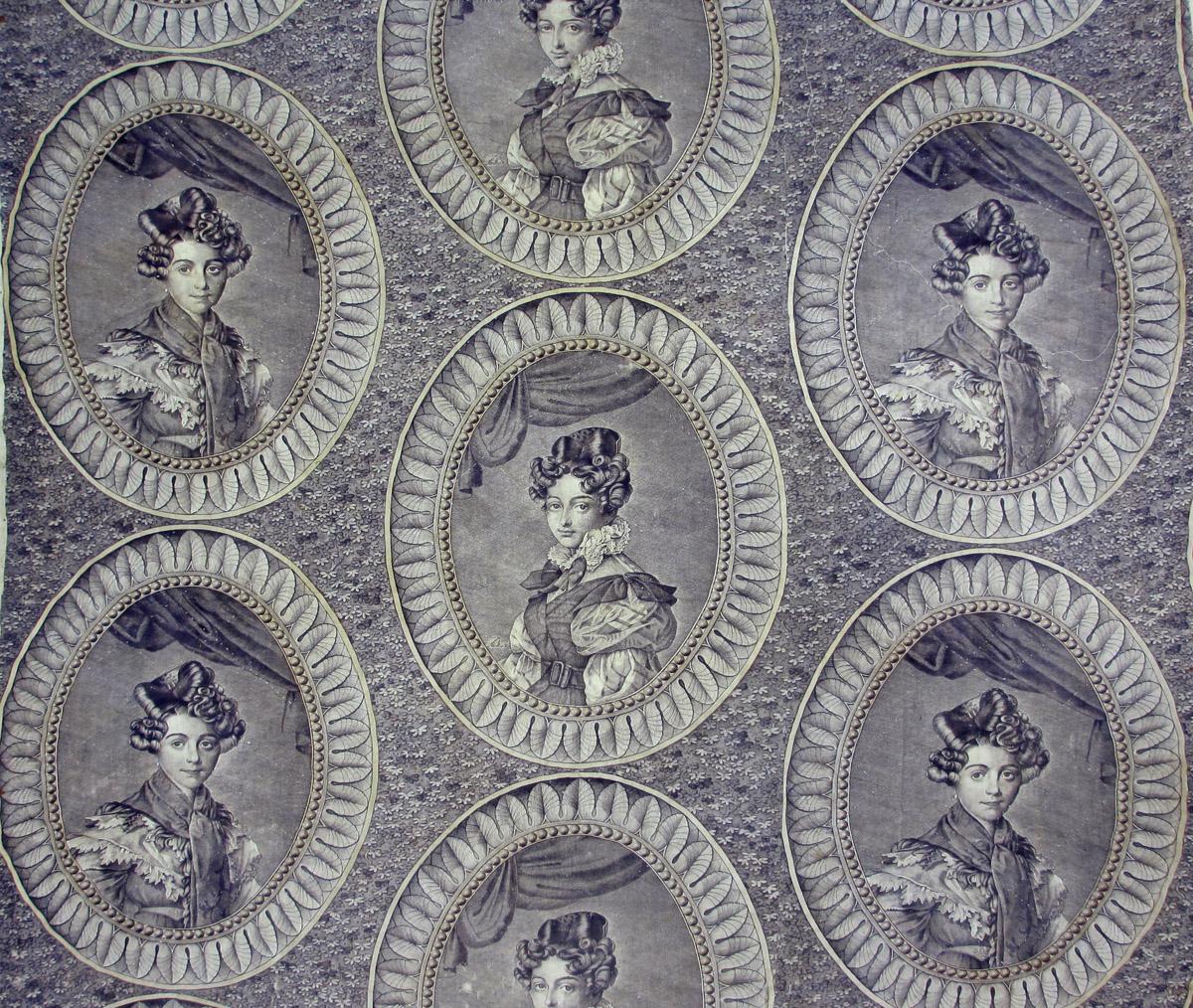 T153 textile, printed design repeat
