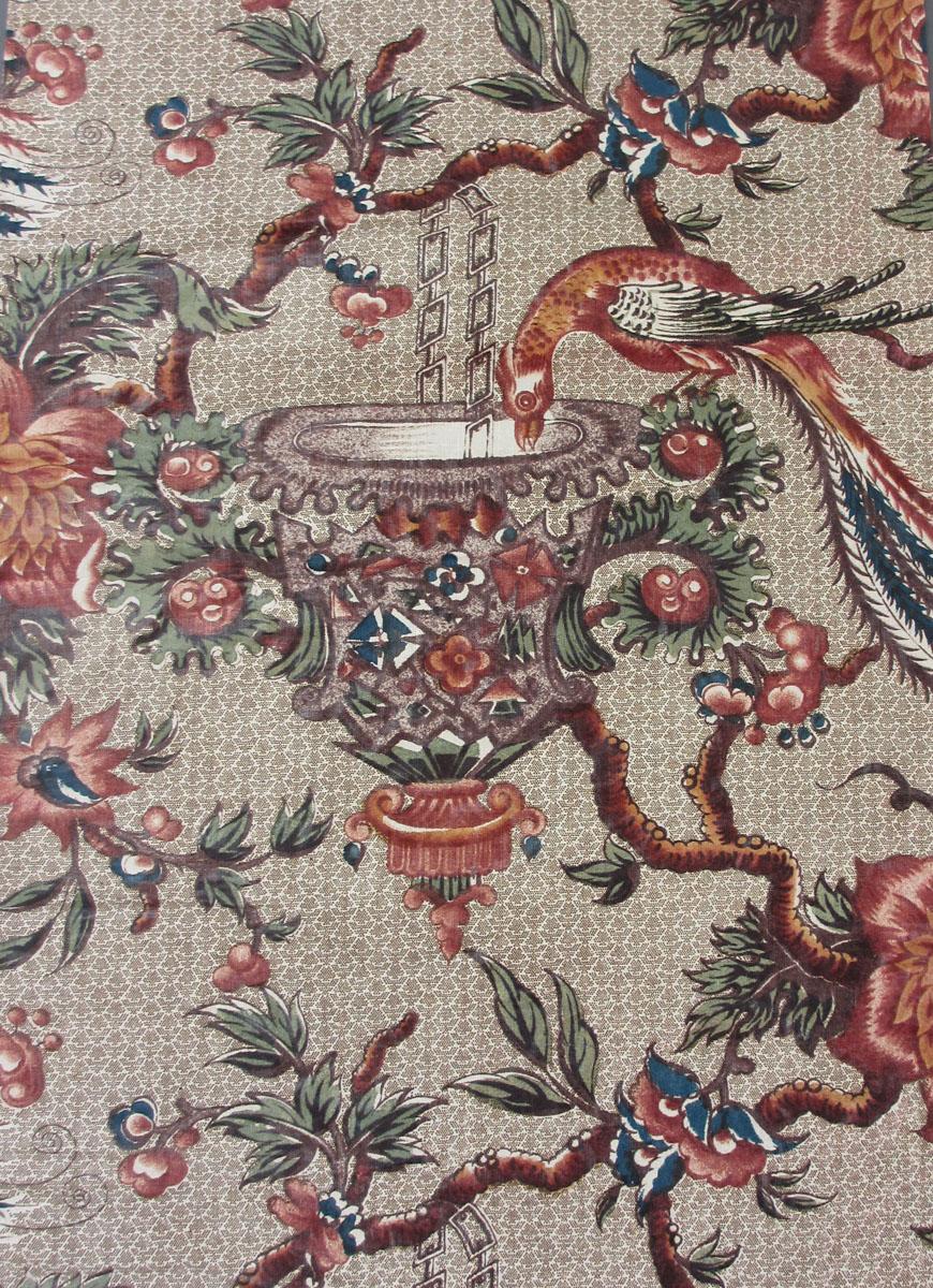 T243.3 Textile, printed, partial design repeat