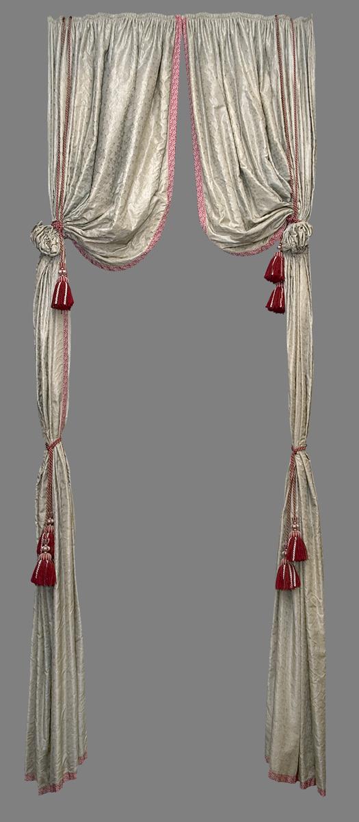 1957.1318.001 A, B Bed Hanging, Side Curtains