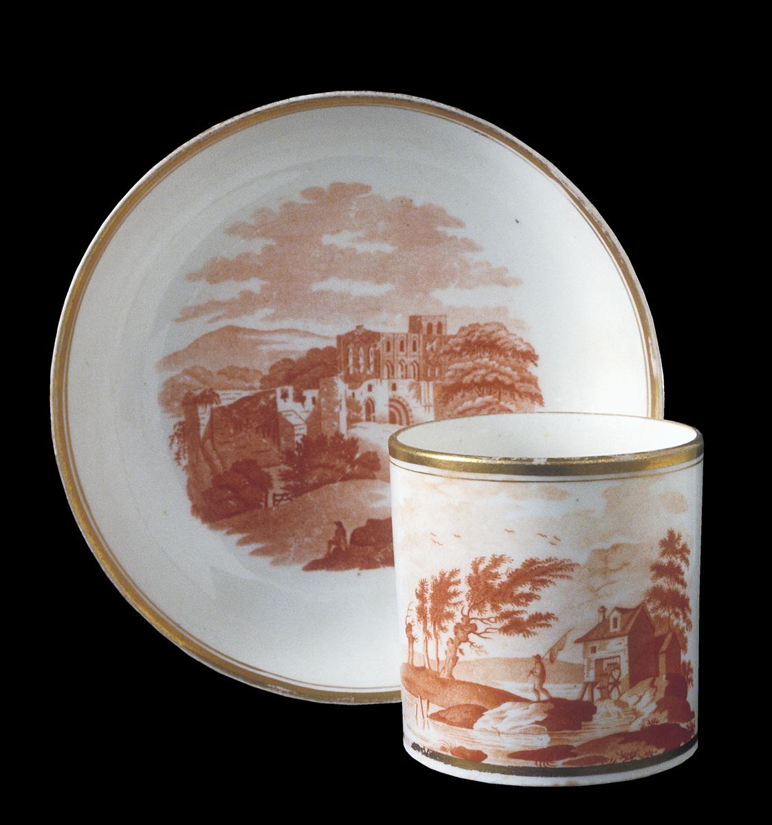 1977.0014 A, B Coffee cup and saucer, view 1
