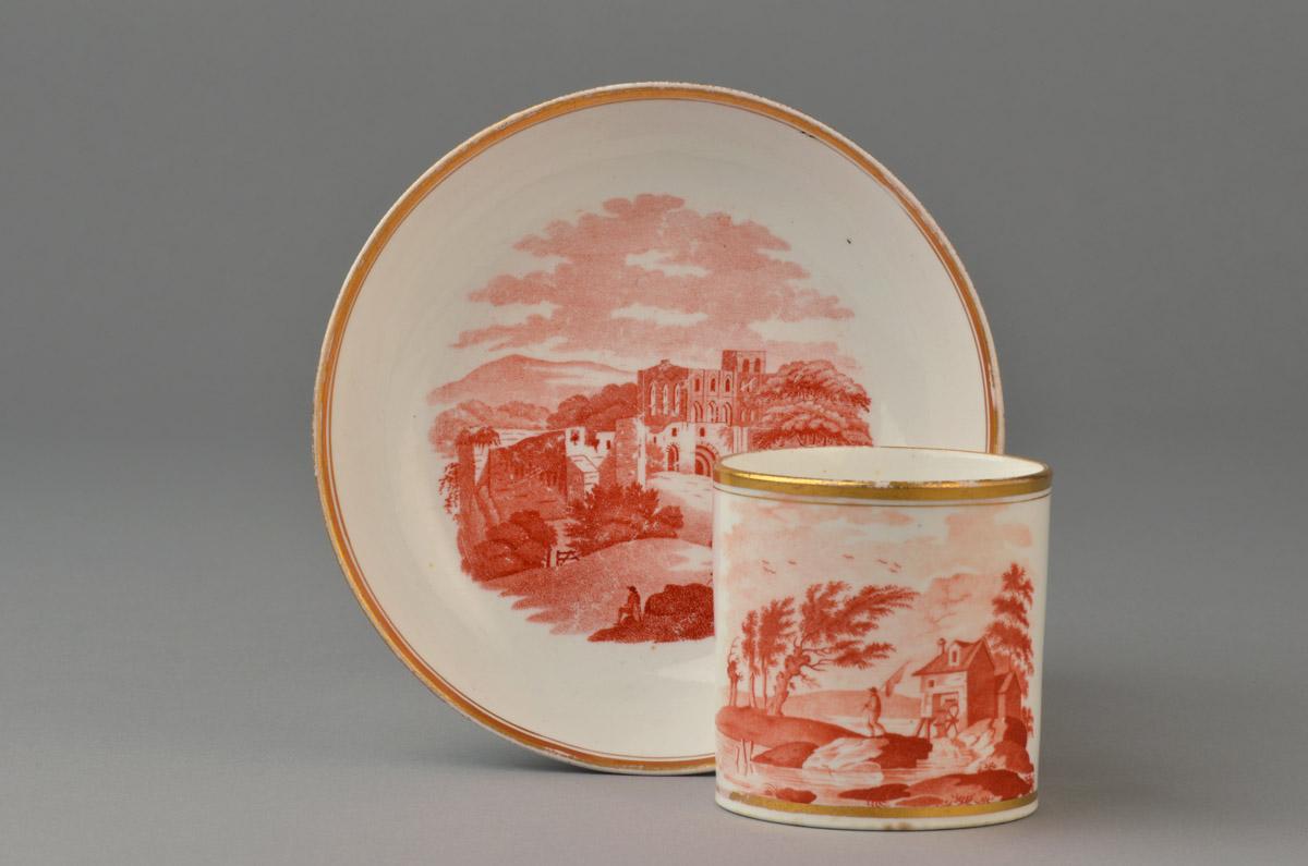 1977.0014 A, B Coffee cup and Saucer, view 2