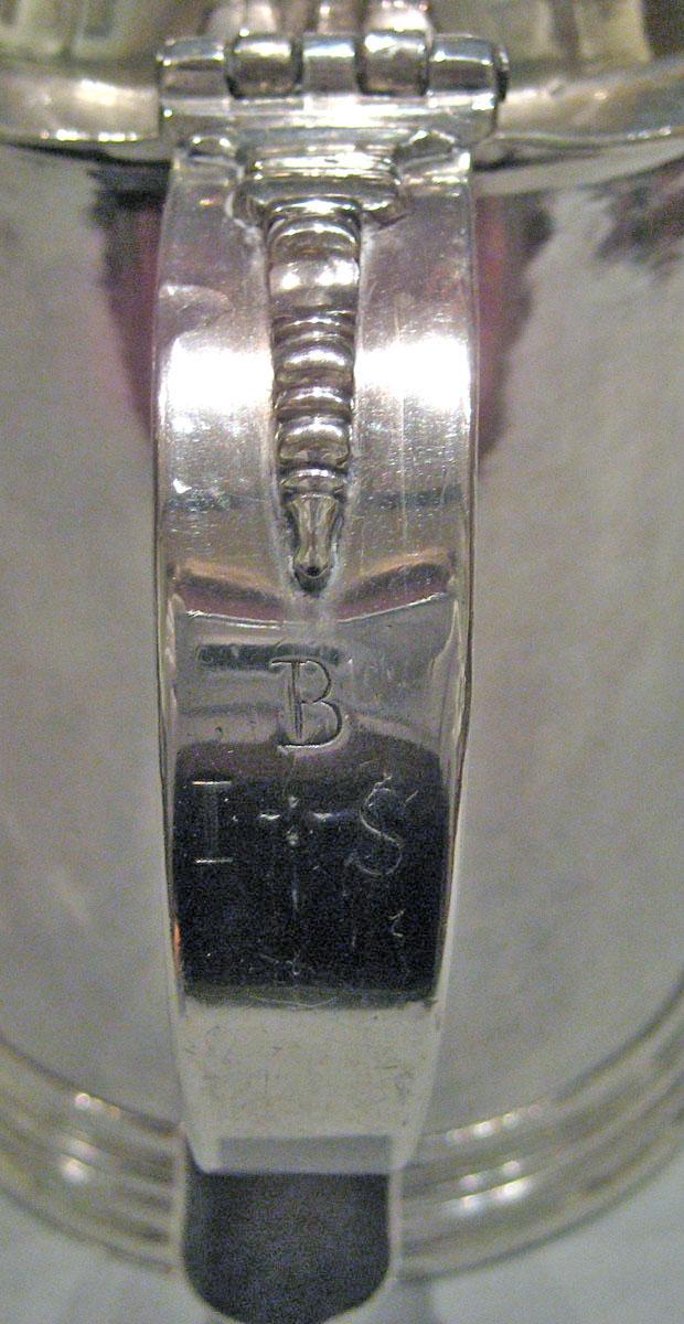 1977.0071 Silver Tankard handle detail