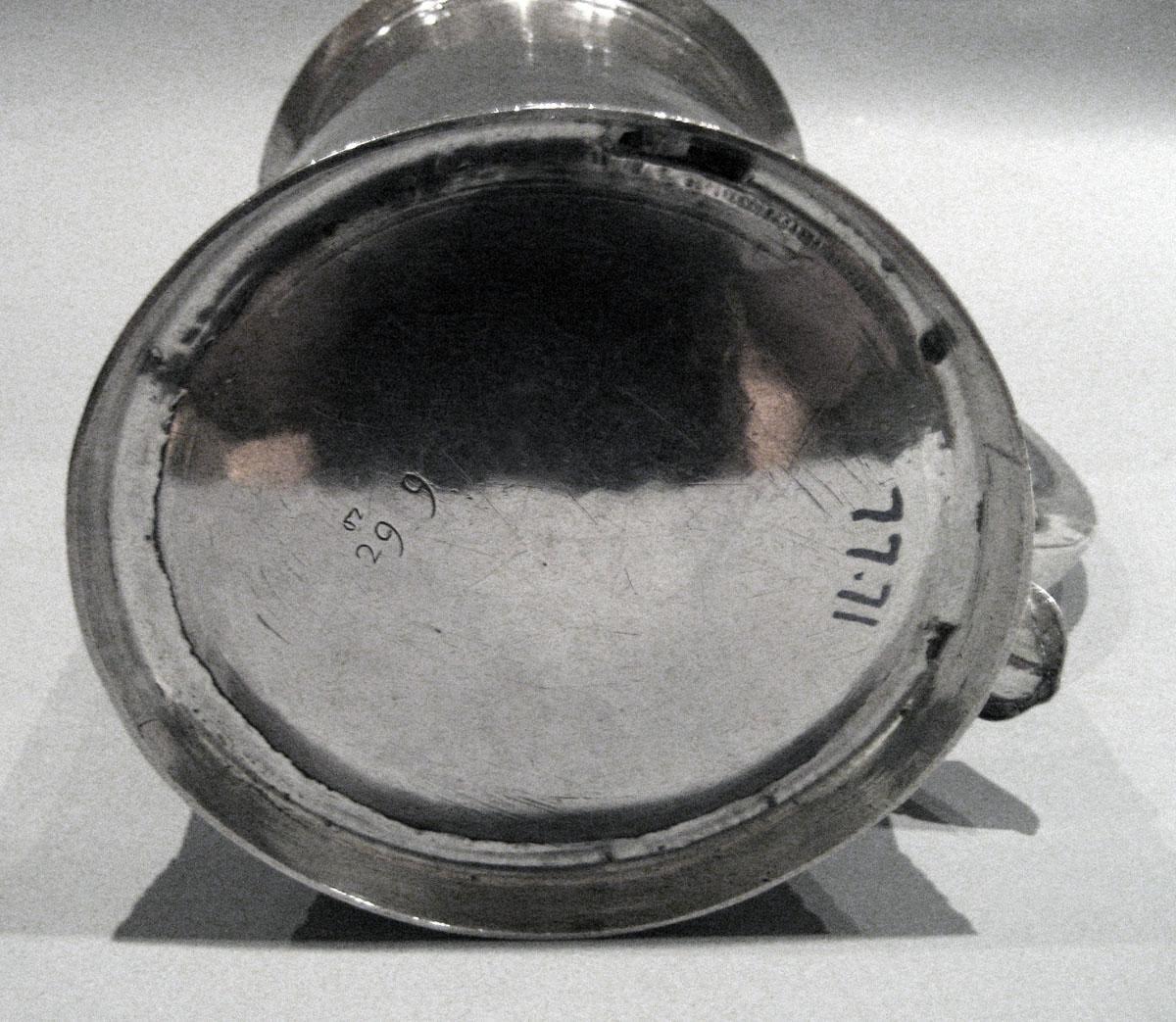 1977.0071 Silver Tankard underside