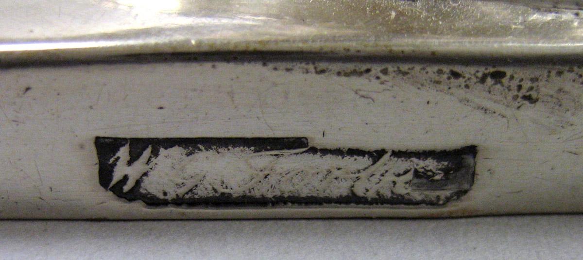 1977.0076 A, B Silver Sugar bowl mark