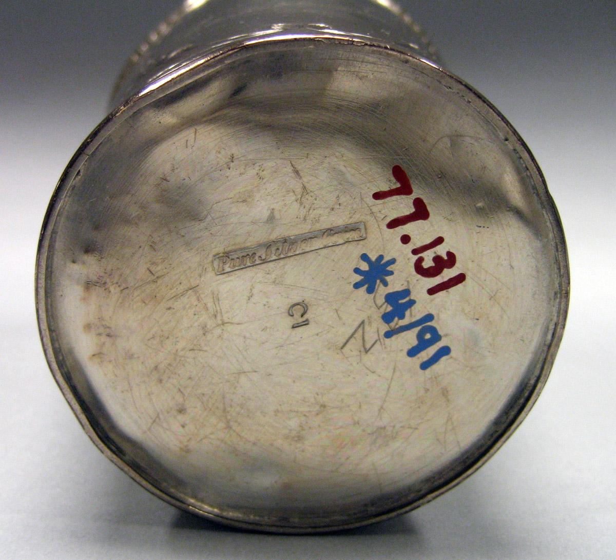 1977.0131 Silver Beaker underside