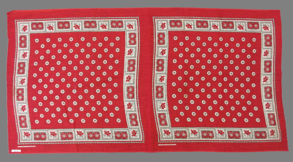 1977.0144 textile, printed reverse