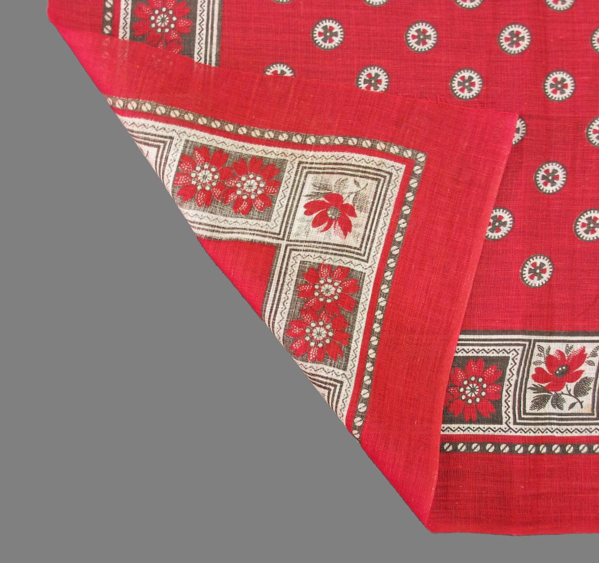 1977.0144 textile, printed folded corner