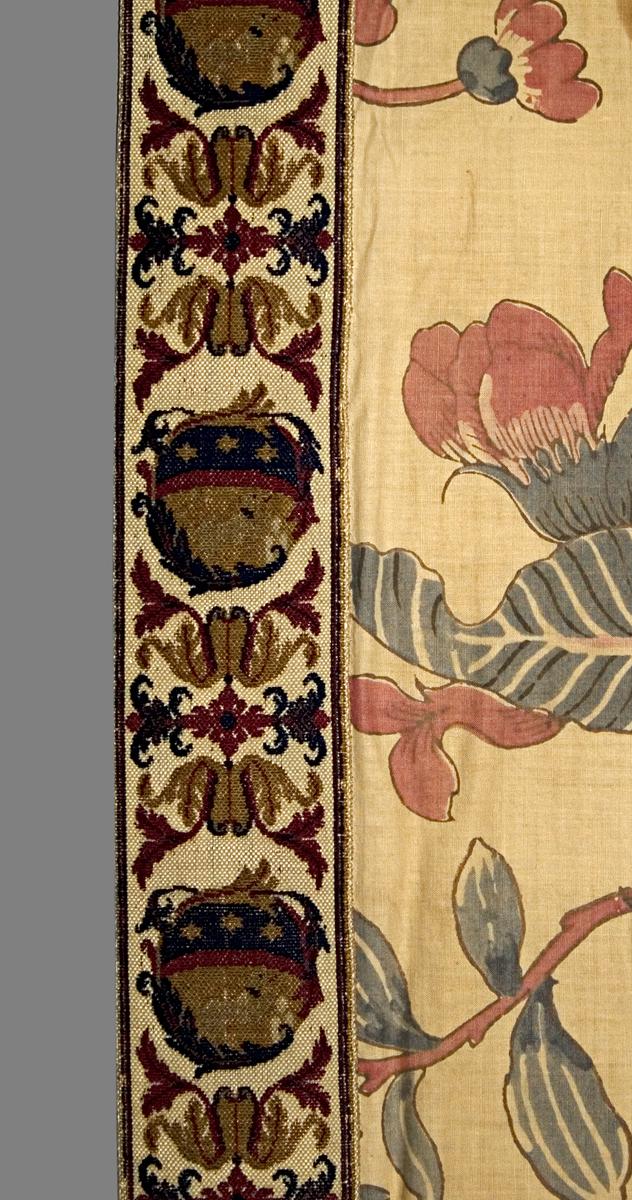 1957.1324.001 A  Window Hanging, Side Curtain, Border Detail
