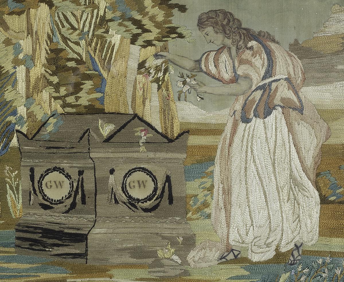 1977.0172 A Needlework Picture, Detail