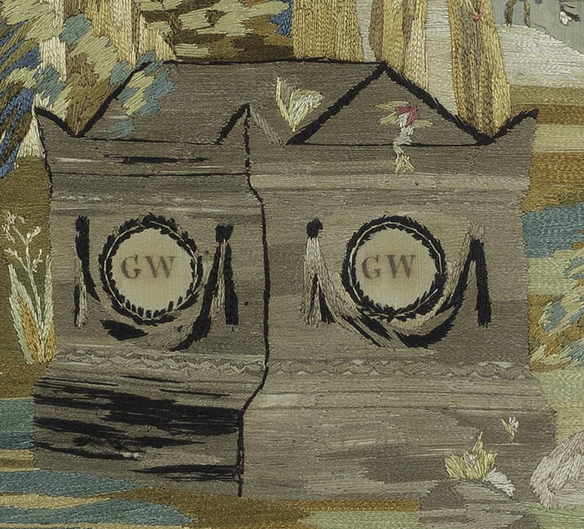 1977.0172 A Needlework Picture, Detail 2