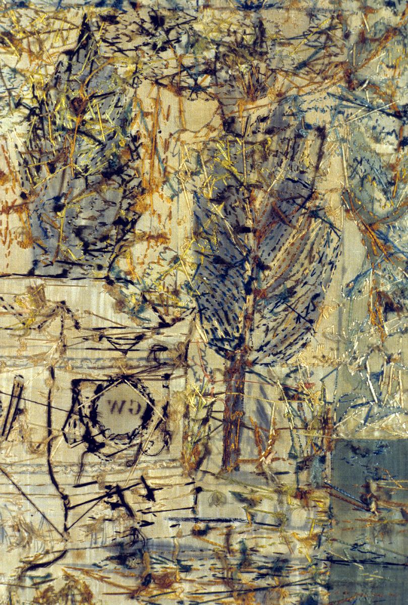 1977.0172 A Needlework Picture, Verso Detail