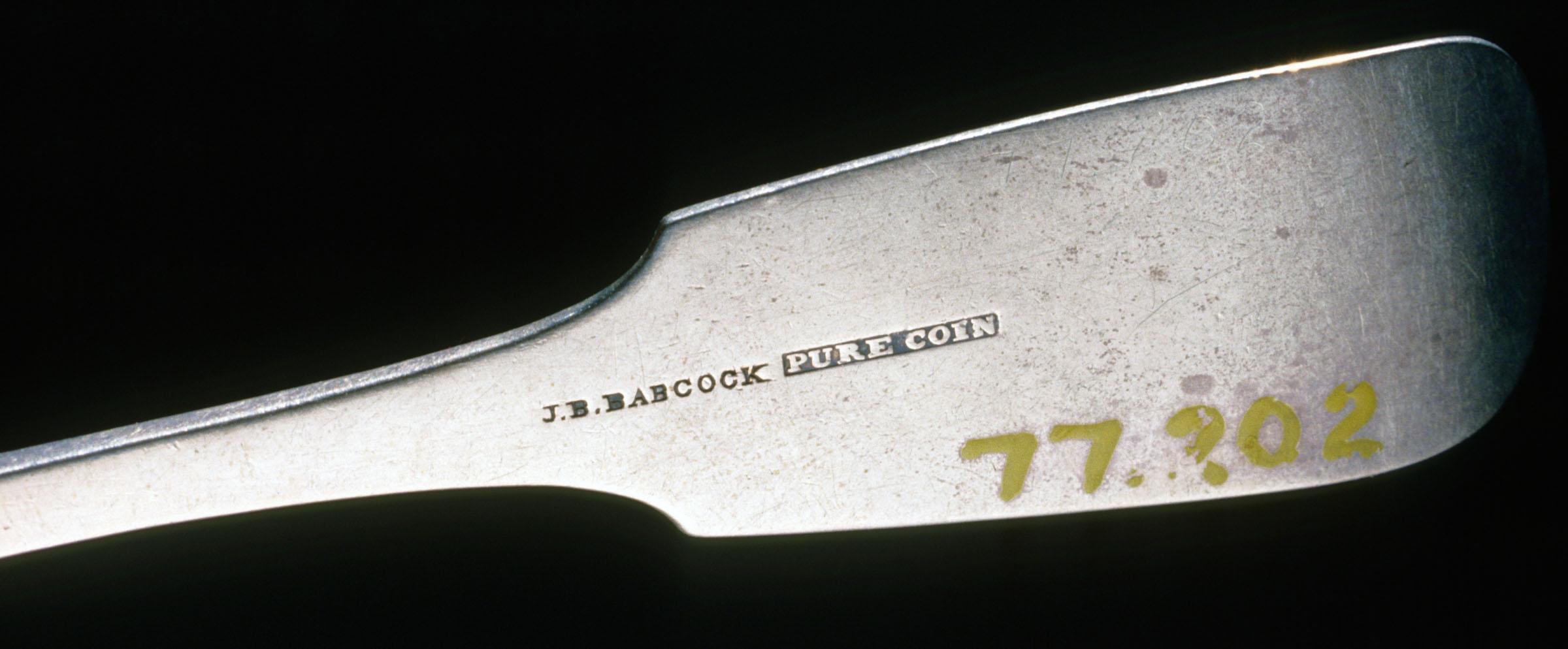 1977.0202 Knife, Butter Knife, detail 1