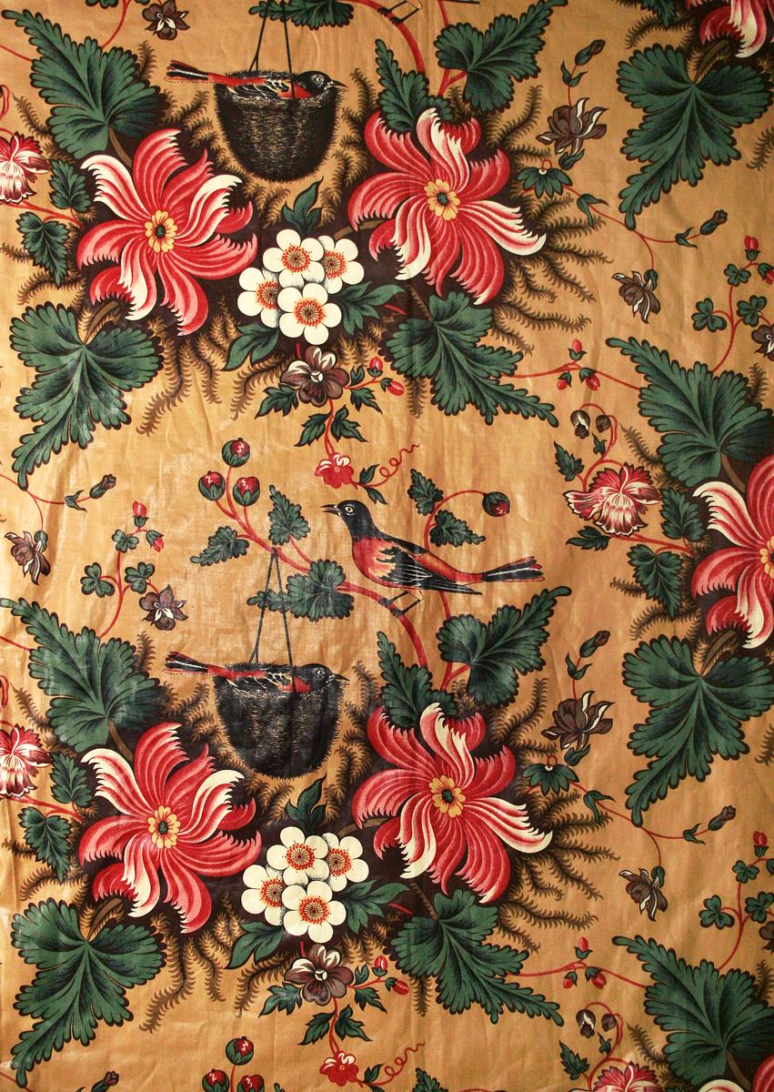 T85 Textile, printed, partial design repeat