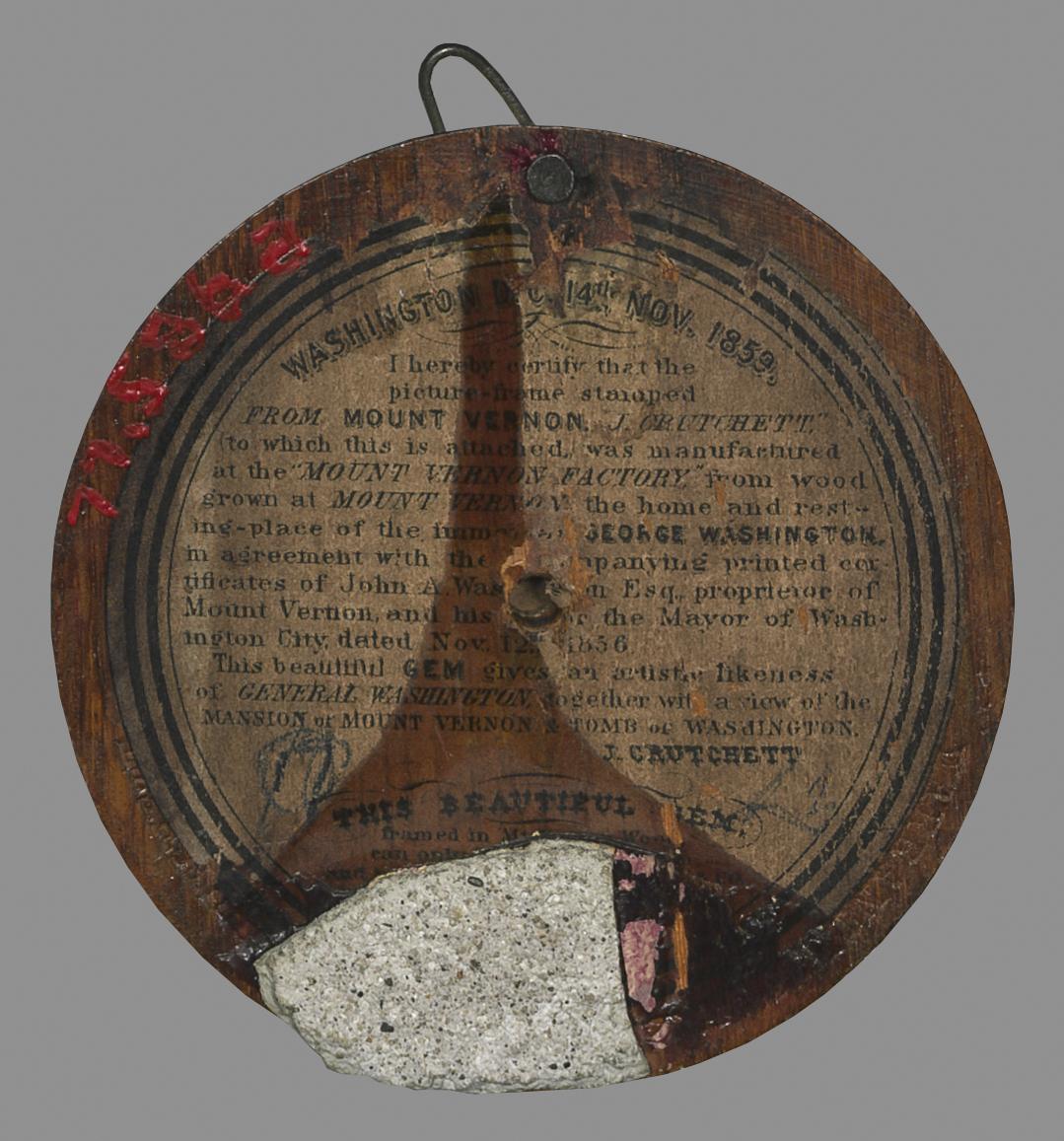 1977.0586 A Print mounted on wood, view 4, reverse