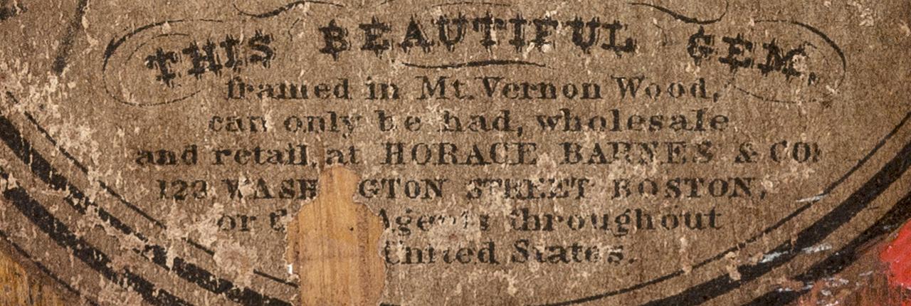 1977.0586 B Print mounted on wood, detail 3, reverse