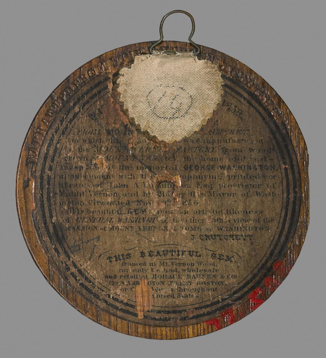1977.0586 B Print mounted on wood, view 3, reverse