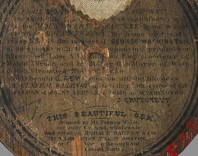 1977.0586 B Print mounted on wood, detail 4, reverse