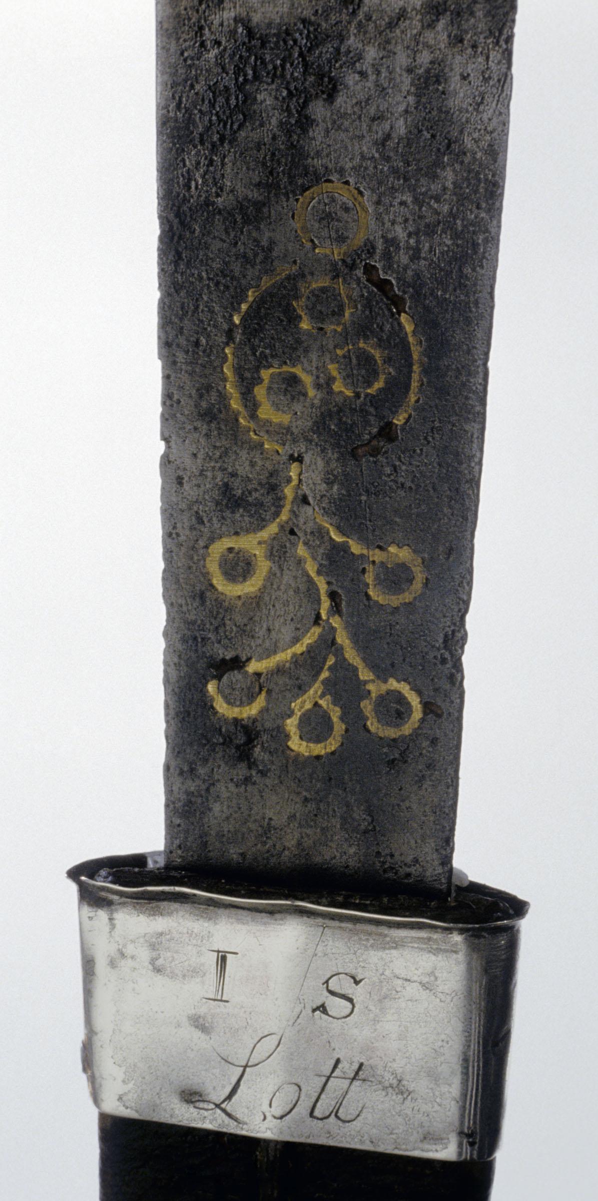 1978.0003 A, B Sword, Scabbard, detail 2