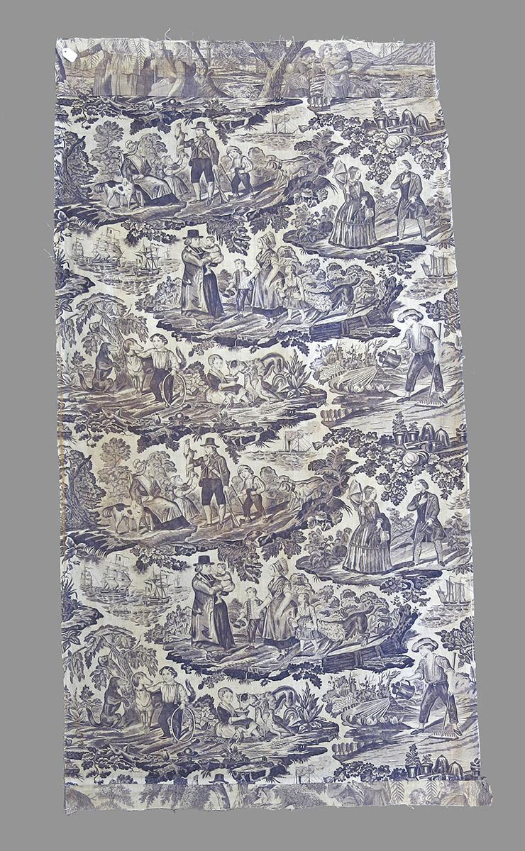 1978.0010 A textile, printed obverse