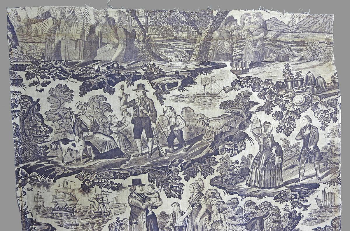 1978.0010 A textile, printed detail 1
