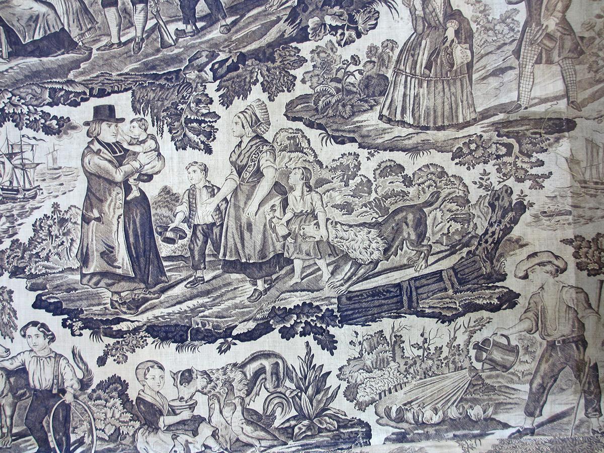 1978.0010 B textile, printed detail