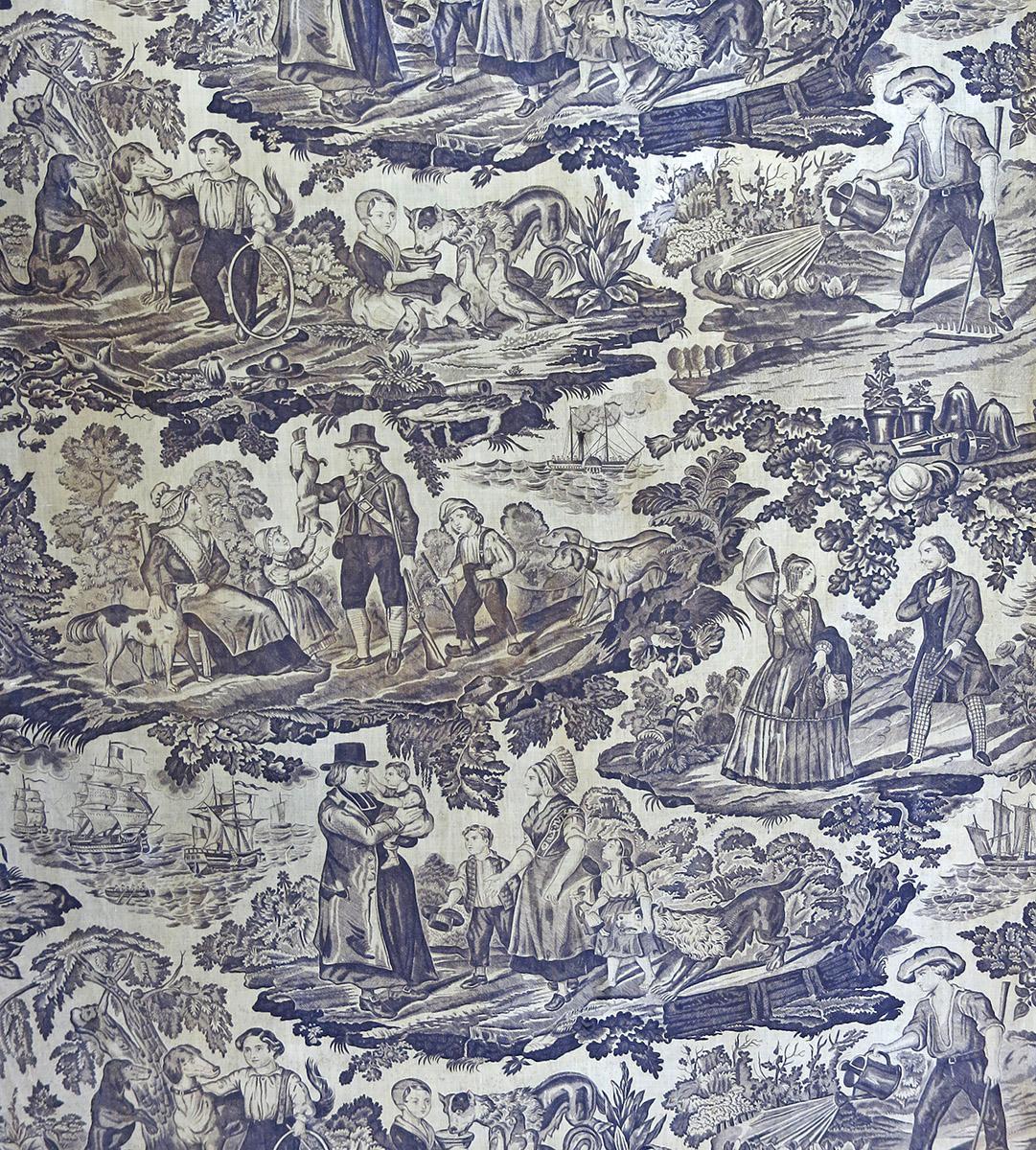 1978.0010 A textile, printed repeat