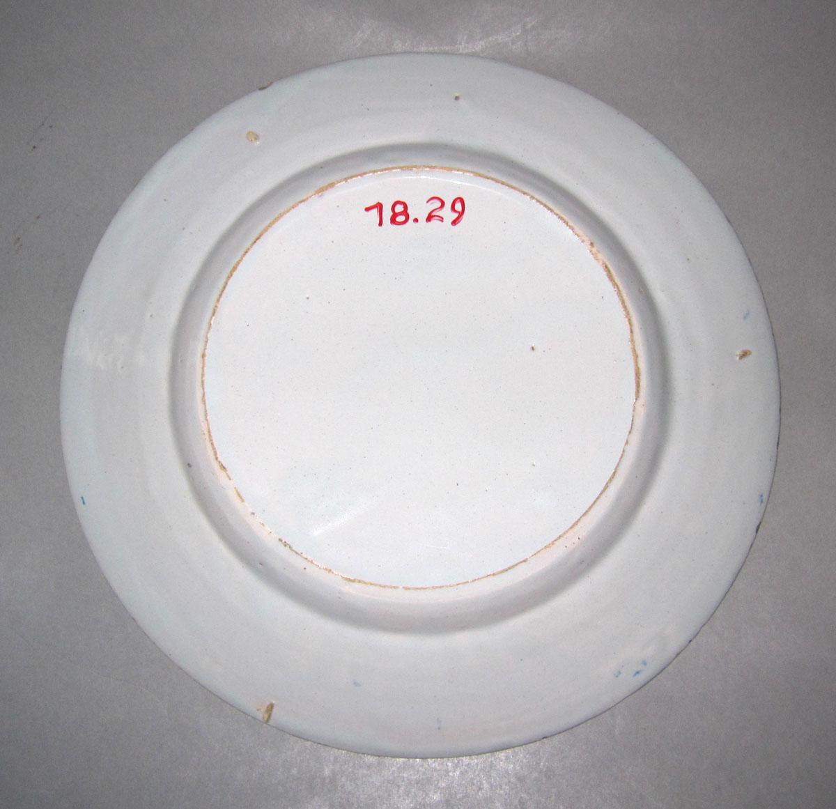 1978.0029 Delft plate underside