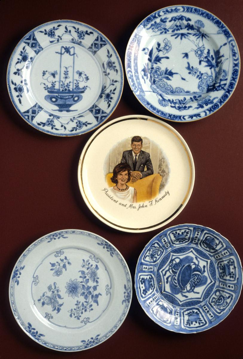 1960.0271.005 Plate, 1960.0272.002 Plate, 1977.0062 Dish, 1978.0074 Plate
