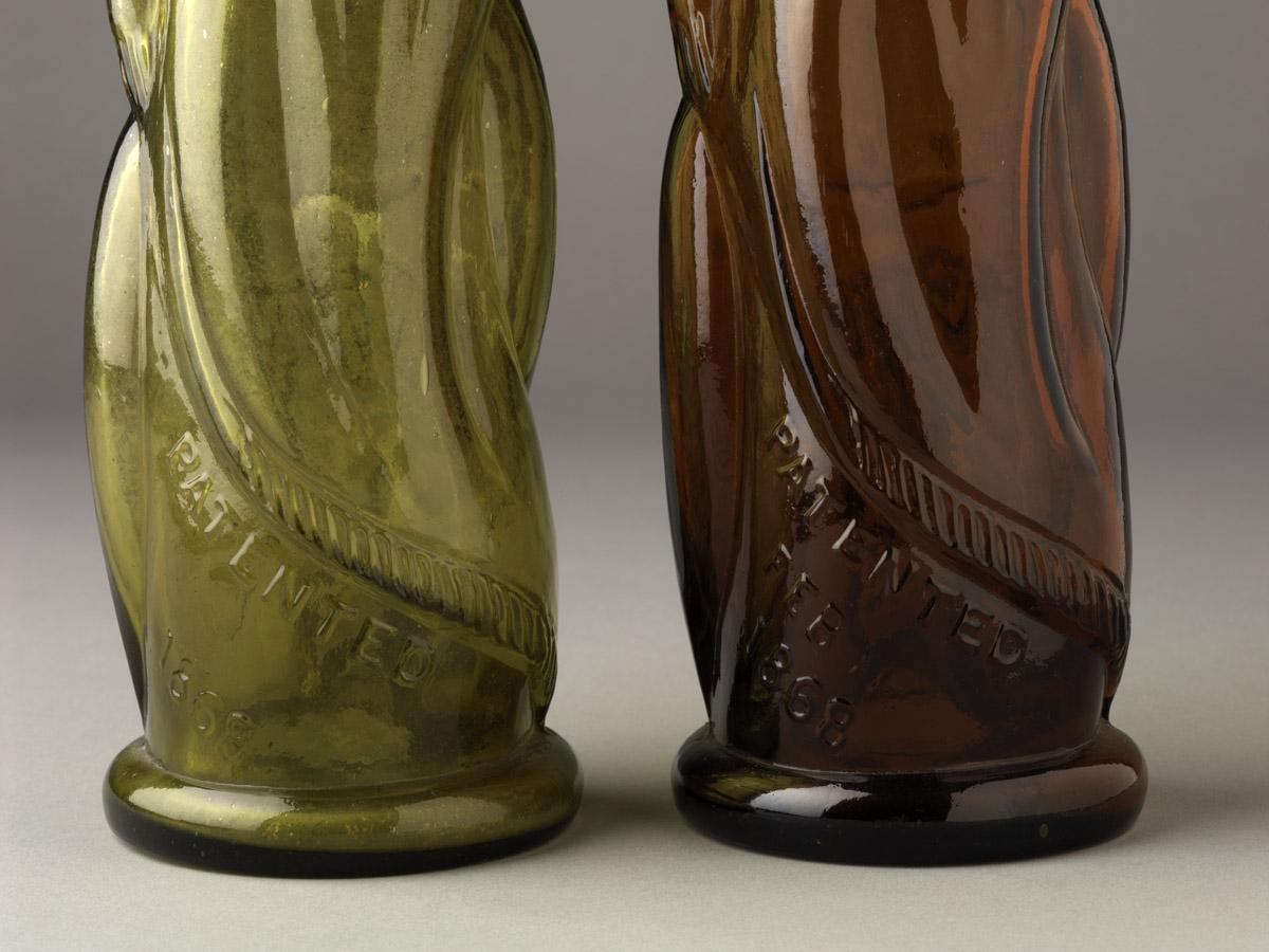 1978.0094.001, .002 Glass bottles (detail 2)