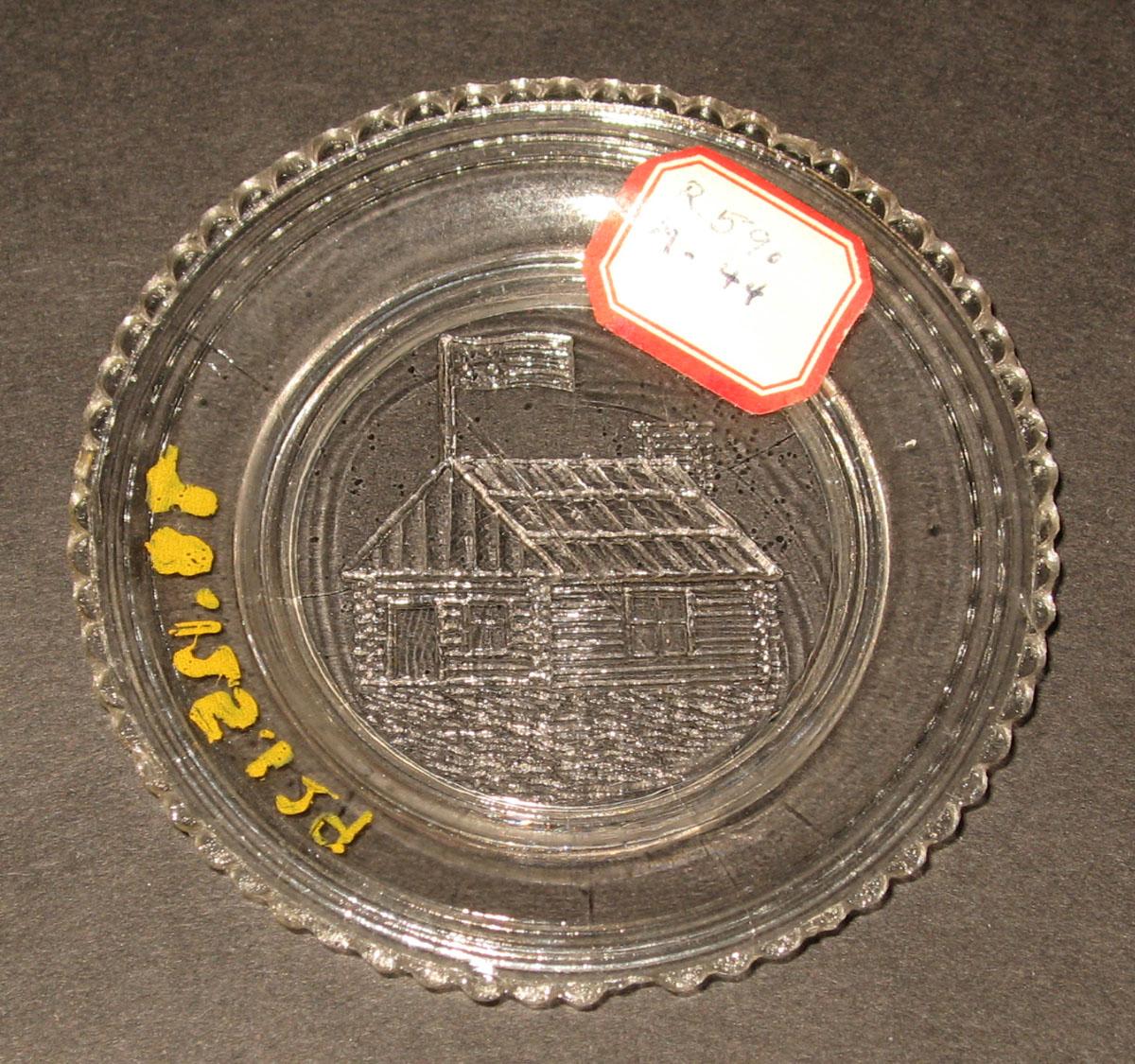 1978.0125.129 Glass cup plate