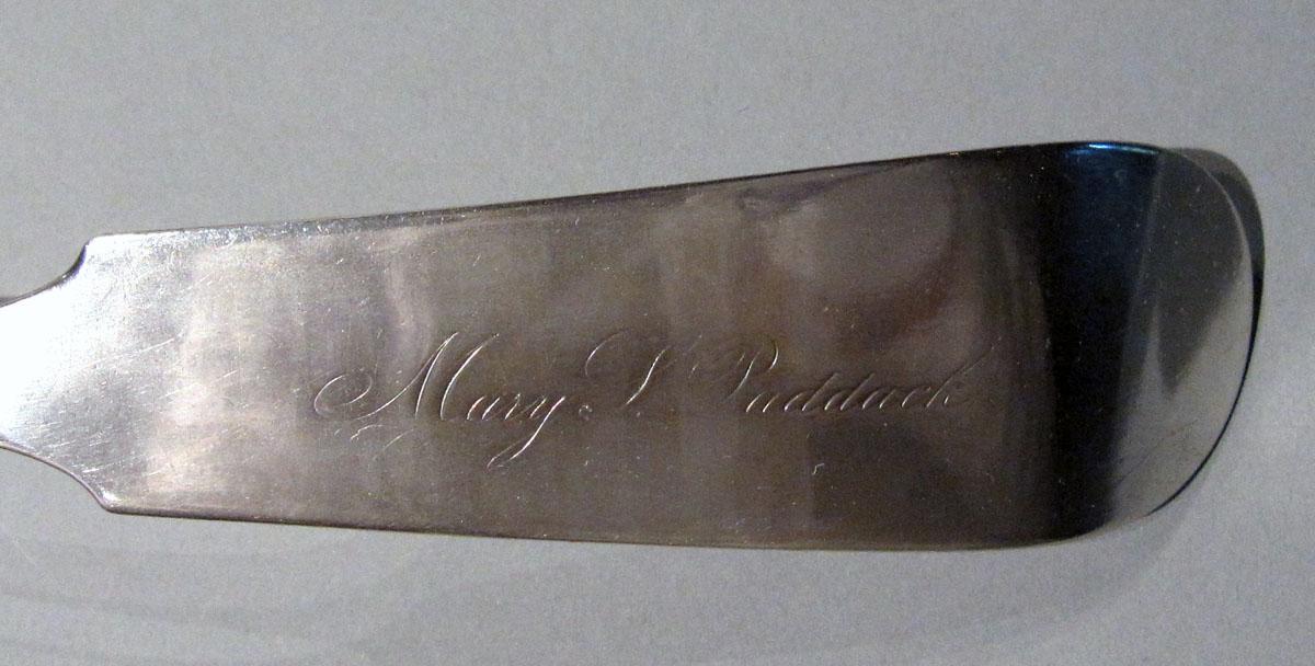 1978.0146 Silver Ladle engraving