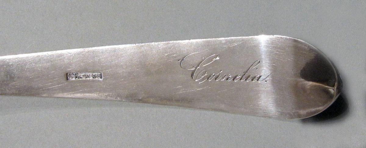 1978.0147 Silver Ladle mark and engraving
