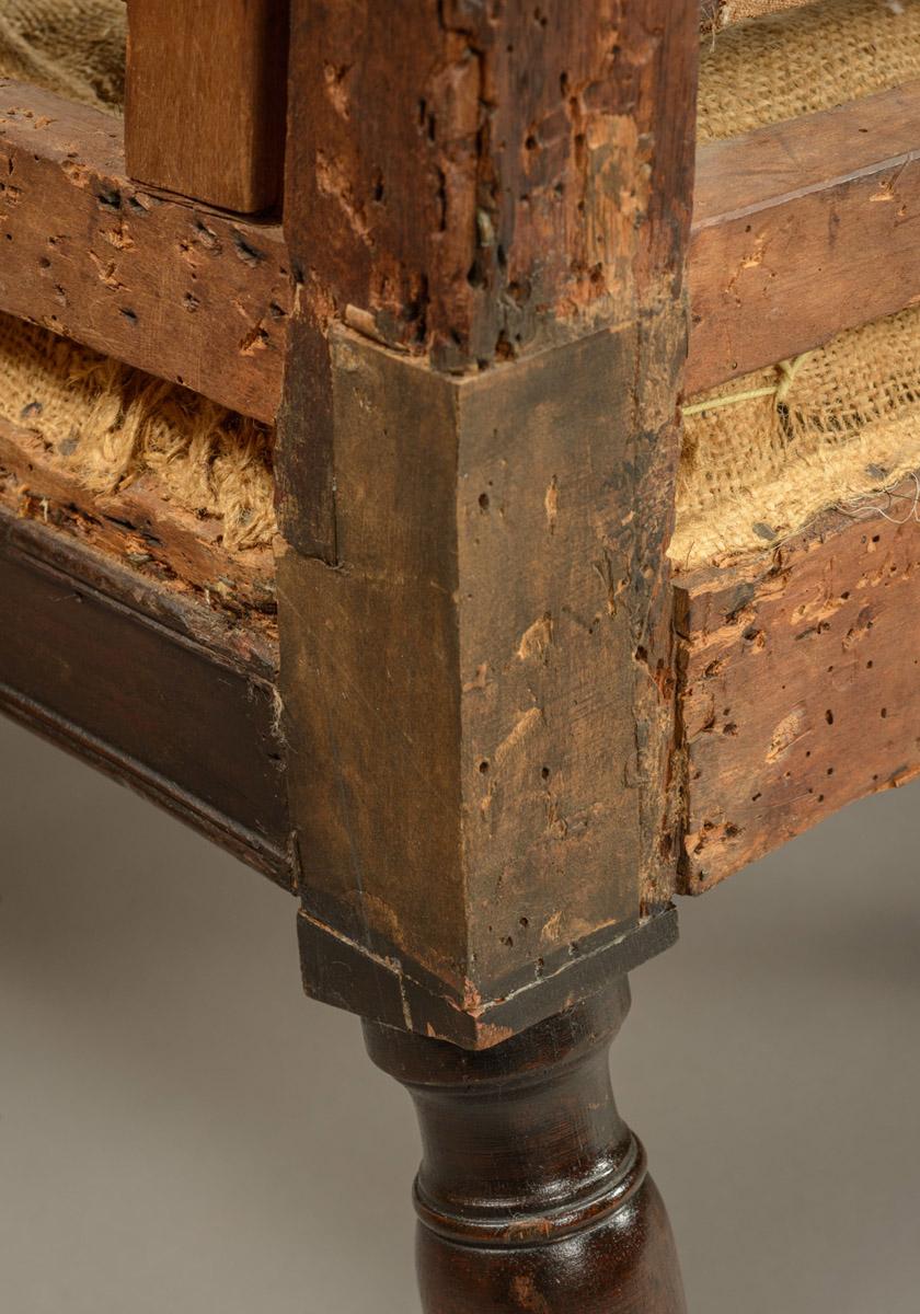 1978.0159 Sofa, detail 6, after conservation treatment