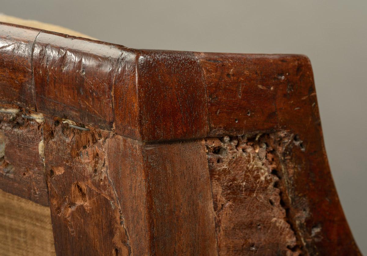 1978.0159 Sofa, detail 9, after conservation treatment