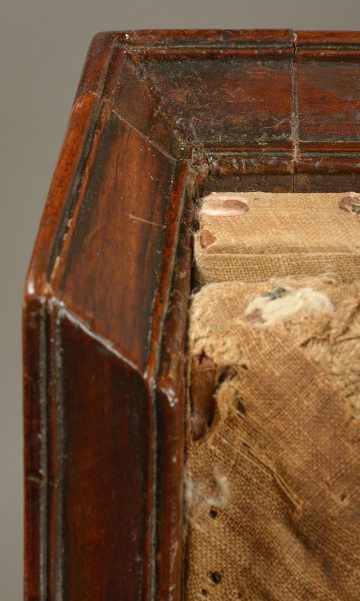 1978.0159 Sofa, detail 10, after conservation treatment