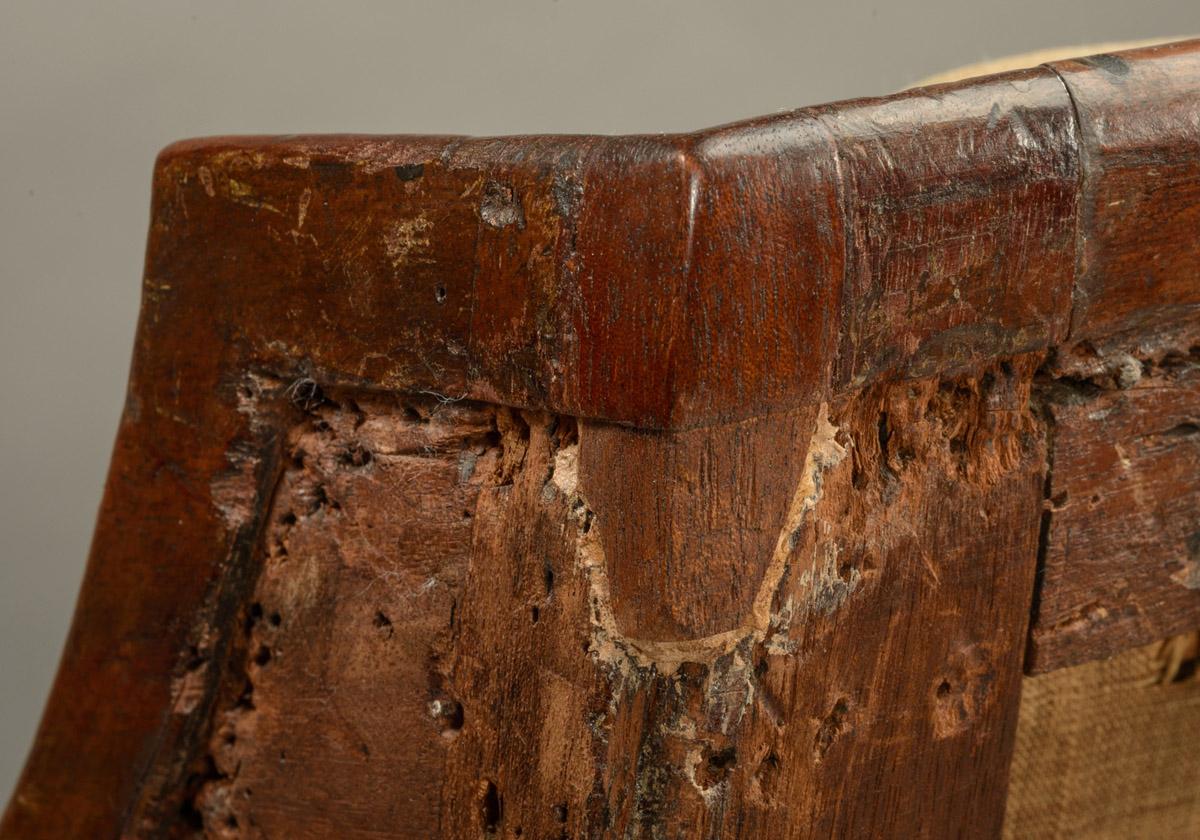 1978.0159 Sofa, detail 13, after conservation treatment