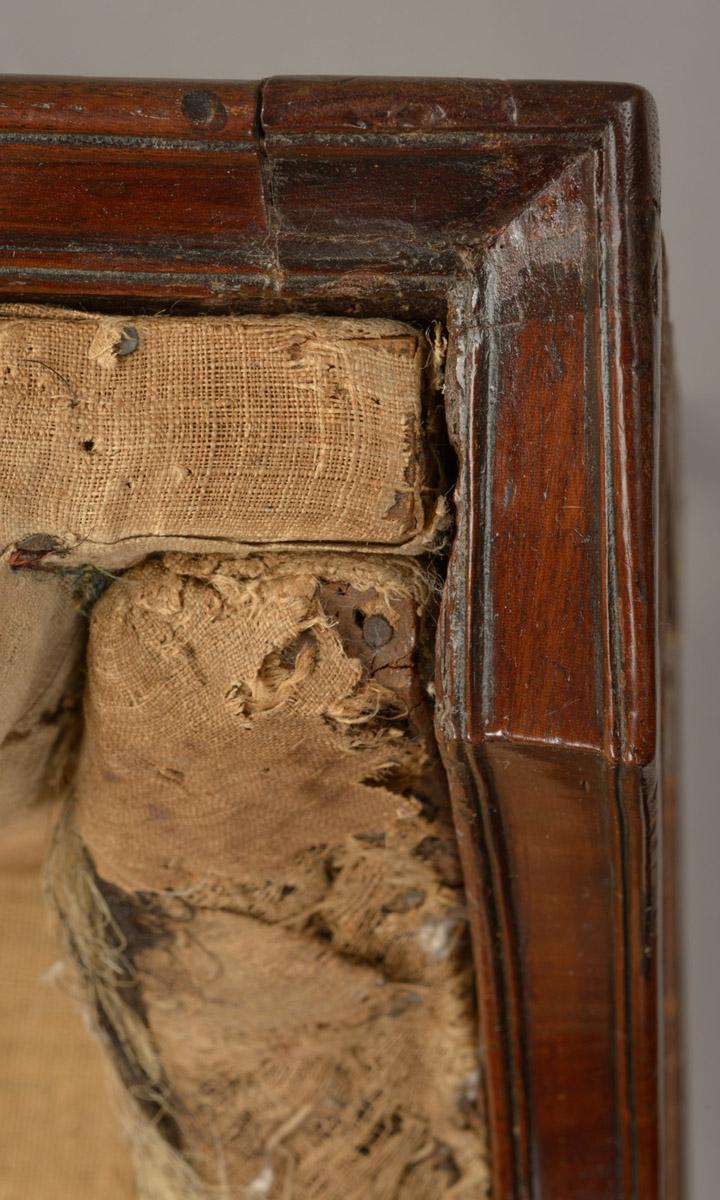 1978.0159 Sofa, detail 15, after conservation treatment