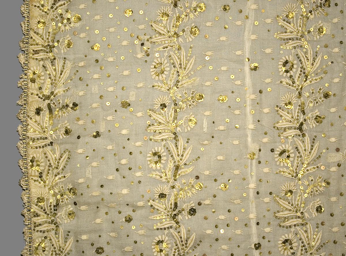 1957.1337 A Window Hanging, Side Curtain, Border Detail