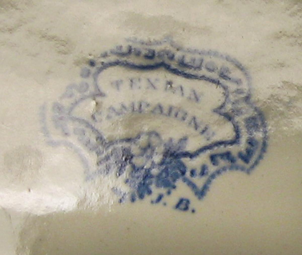 1978.0173.066 Texian dish/platter mark