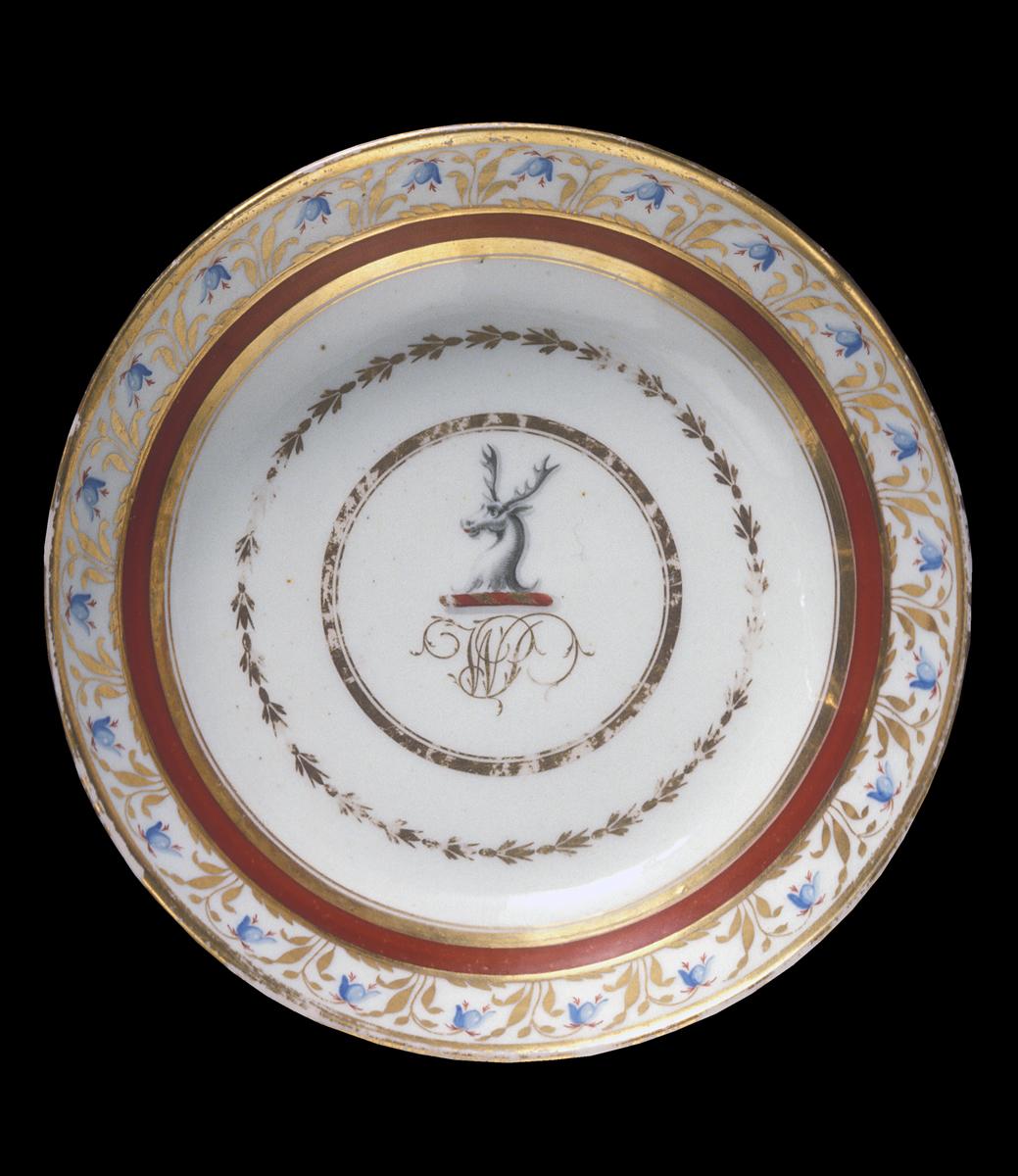 1978.0178 Chamberlain Worcester hard-paste porcelain saucer
